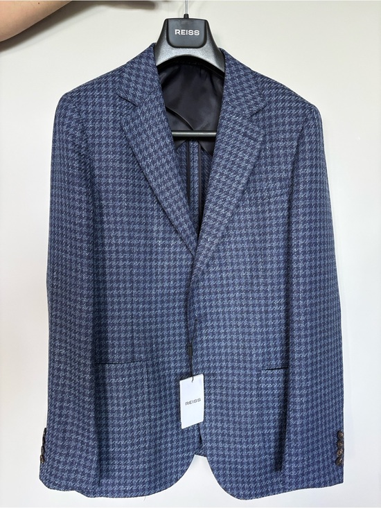 Reiss Other - Reiss Blue Houndstooth Sport Coat